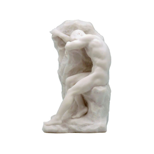 Nude Male on Rock Bookend White (Sold Individually)