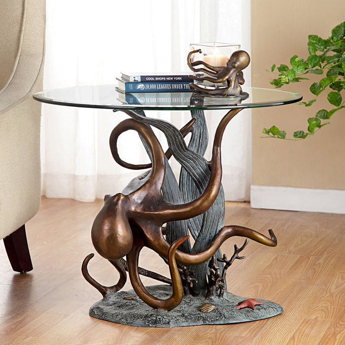 Octopus and Sea Grass End Table by San Pacific International/SPI Home
