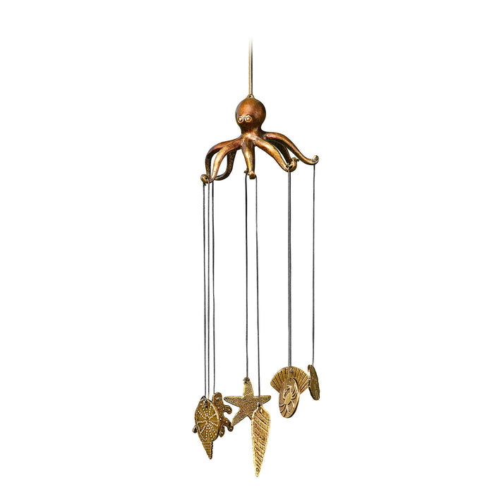 Octopus and Seashell Wind Chime by San Pacific International/SPI Home