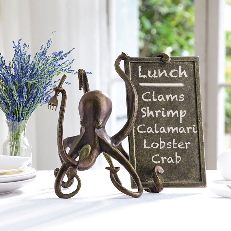 Octopus Chef Kitchen Menu Board by San Pacific International/SPI Home