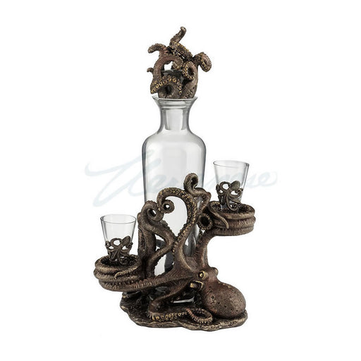 Octopus Decanter Set (with 2 shot glasses)