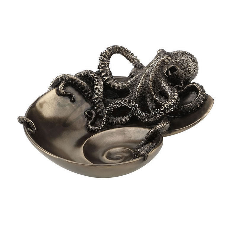 Octopus on Spiral Decorative Tray