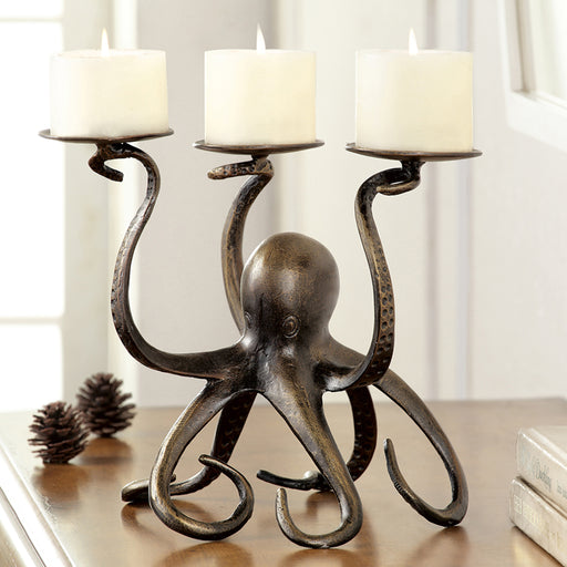 Octopus Pillar Trio Candleholder by San Pacific International/SPI Home