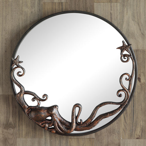 Octopus Round Wall Mirror by San Pacific International/SPI Home