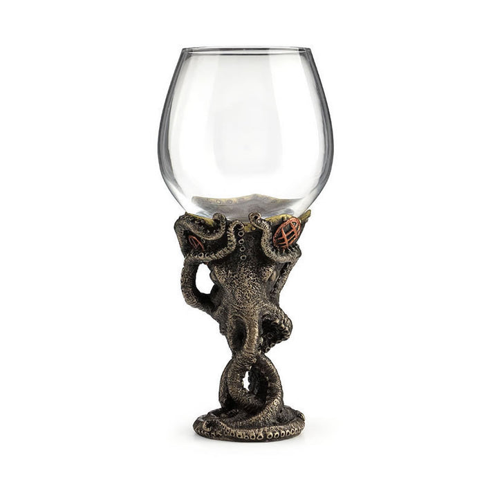 Steampunk Octopus Tentacle Wine Glass