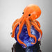 Orange Octopus on Blue Sphere Figurine-Paperweight by San Pacific International/SPI Home