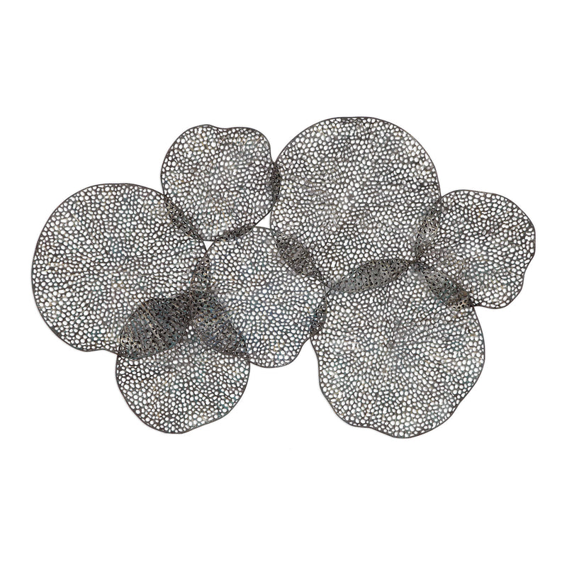 Pierced Orbs Metal Wall Art