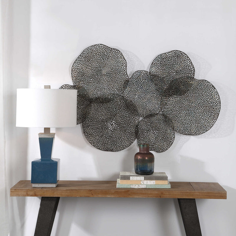 Pierced Orbs Metal Wall Art