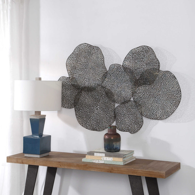Pierced Orbs Metal Wall Art