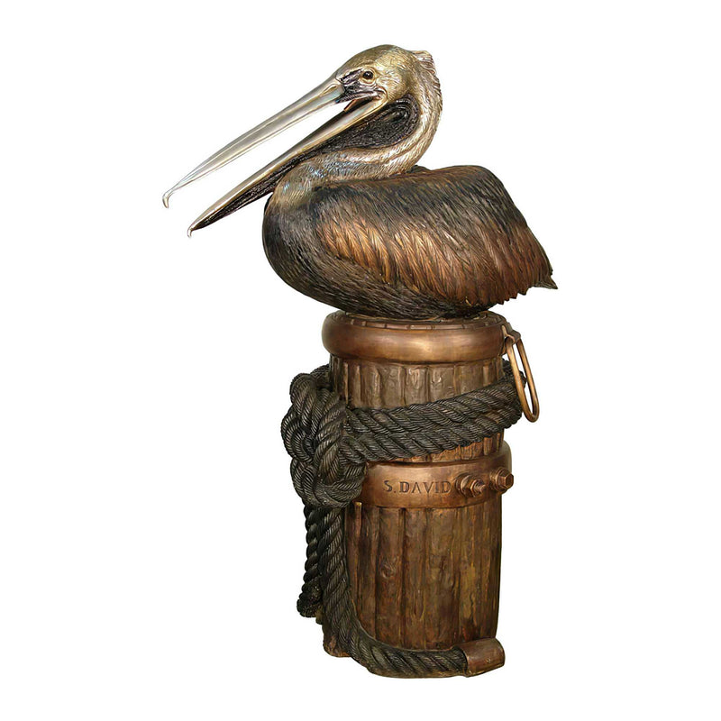 Bronze Pelican Sculpture