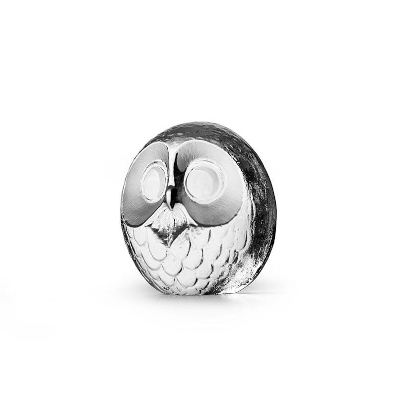 Owl Figurine in Crystal by Mats Jonasson