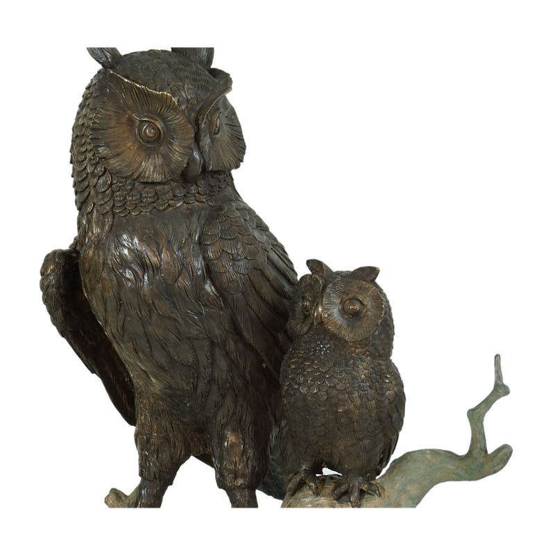 Owl & Owlet Bronze Sculpture