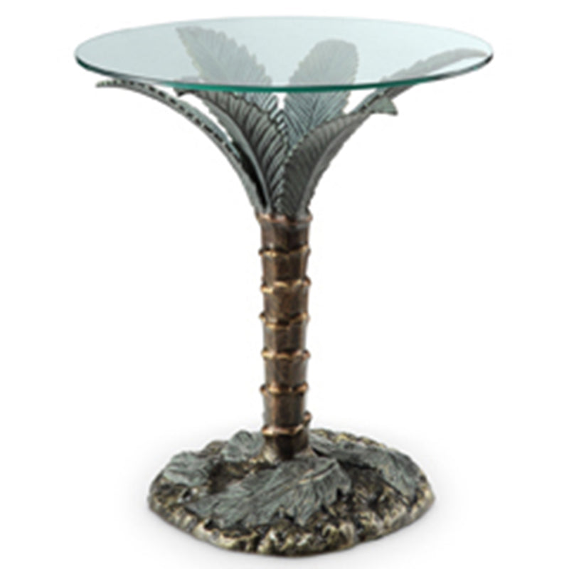 Palm Tree Sculpture End Table by San Pacific International/SPI Home