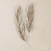 Palm Leaf Metal Wall Art Silver