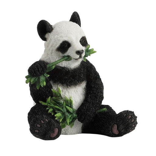 Panda Bear Eating Bamboo Figurine
