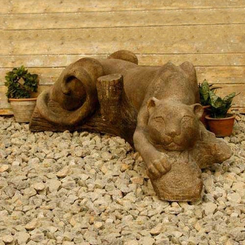 Panther Garden Statue
