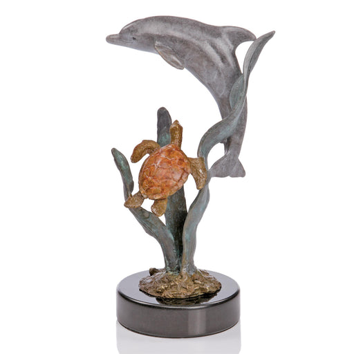 Paradise Dolphin and Turtle Statue by San Pacific International/SPI Home