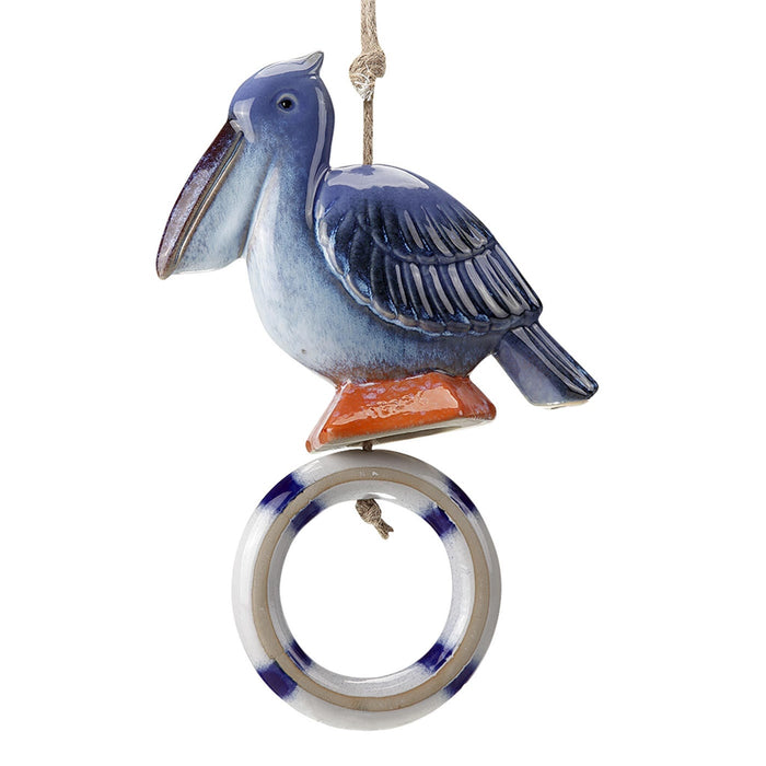 Pelican Ceramic Wind Chime by San Pacific International/SPI Home