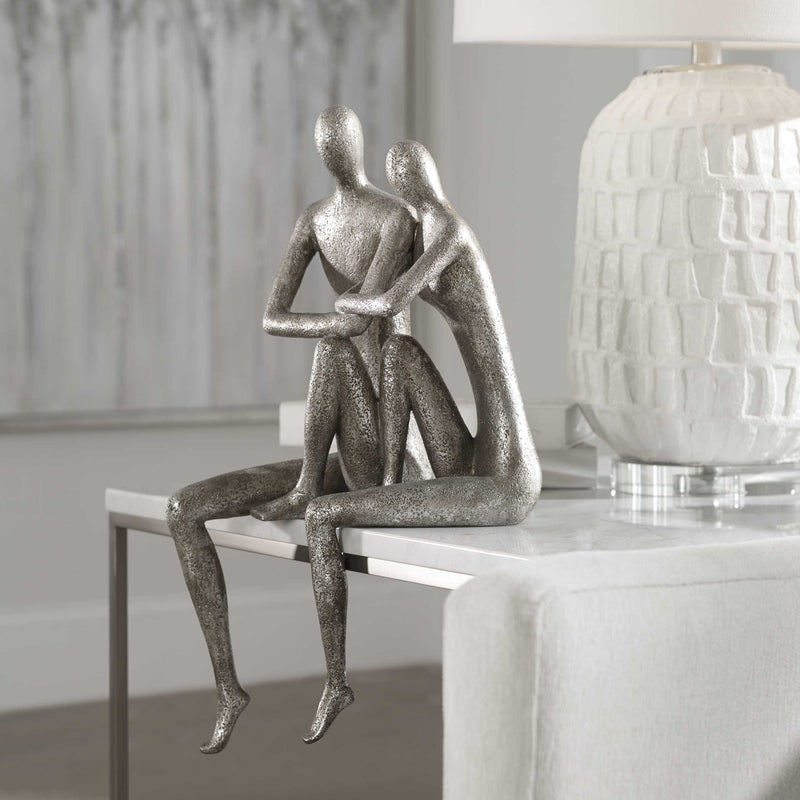 Modern Couple Shelf Sitter Sculpture