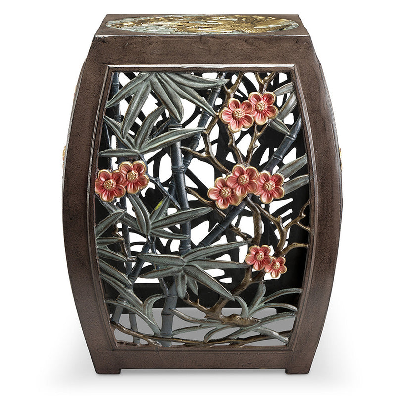 Phoenix and Blossom Decorative Garden Stool