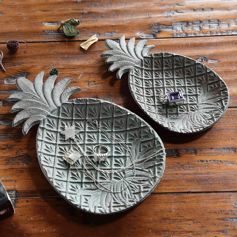 Pineapple Dishes-Jewelry Trays, Set of 2 by San Pacific International/SPI Home
