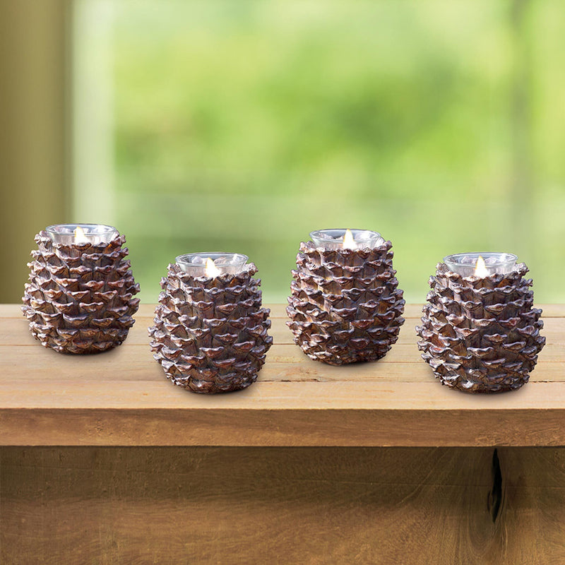 Pinecone Votive Candleholders by San Pacific International/SPI Home