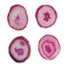 Pink Agate Coasters- Set of 4 by San Pacific International/SPI Home