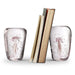 Pink Jellyfish Wedge Bookends Pair - Glass - Glow in the Dark by San Pacific International/SPI Home