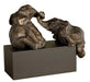 Playful Pachyderms Statue