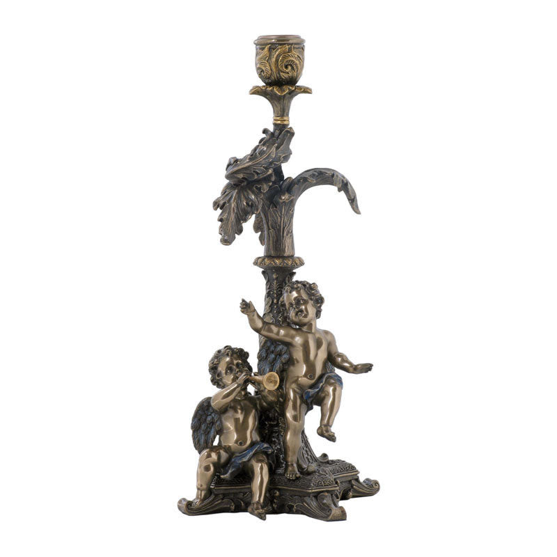 Playing Cherubs Candleholder