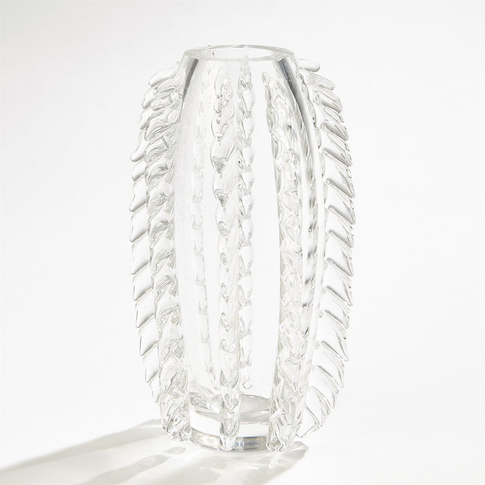 Polish Art Glass Vase Fringe Vase 2