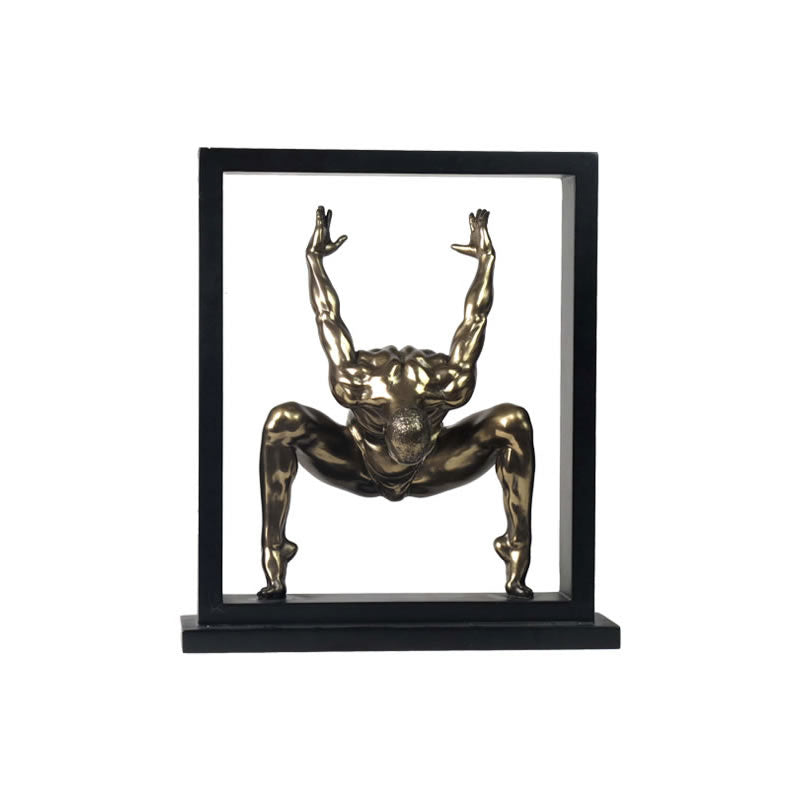 Power, Nude Male Statue In Frame