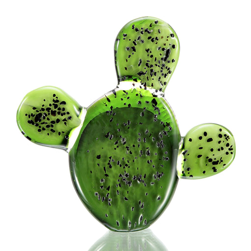 Prickly Pear Cactus Figurine- Art Glass by San Pacific International/SPI Home