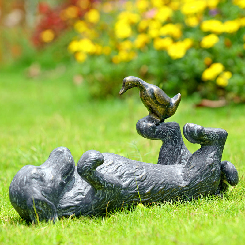 Puppy Play Garden Sculpture by San Pacific International/SPI Home