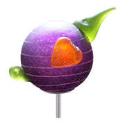 Purple Art Glass Garden Sculpture