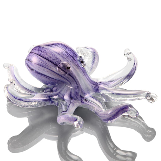 Purple Glass Pinstriped Octopus Figurine by San Pacific International/SPI Home