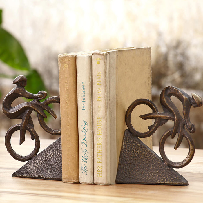 Racing Bicyclist Bookends by San Pacific International/SPI Home