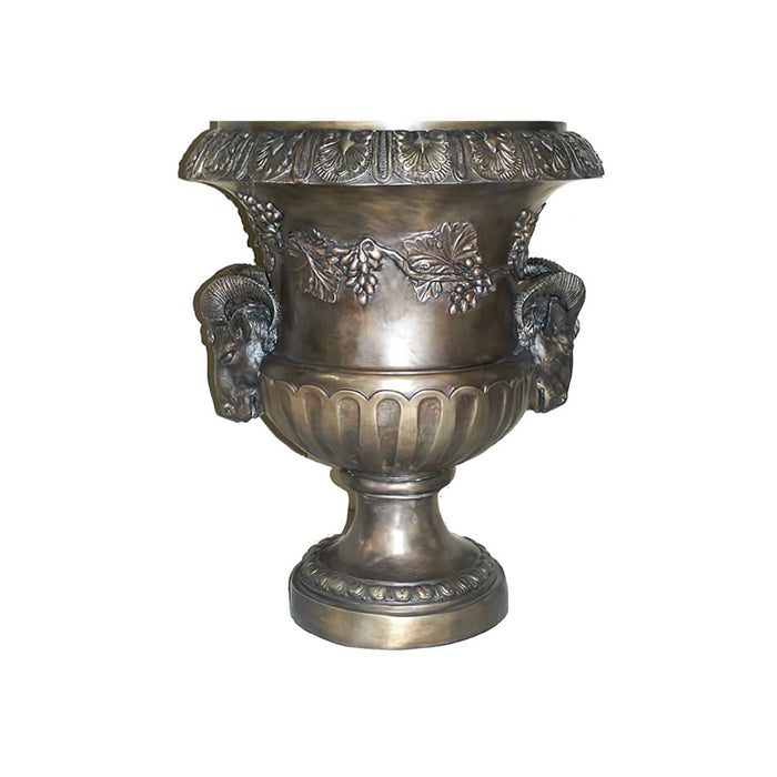 Ram Head Urn, Bronze