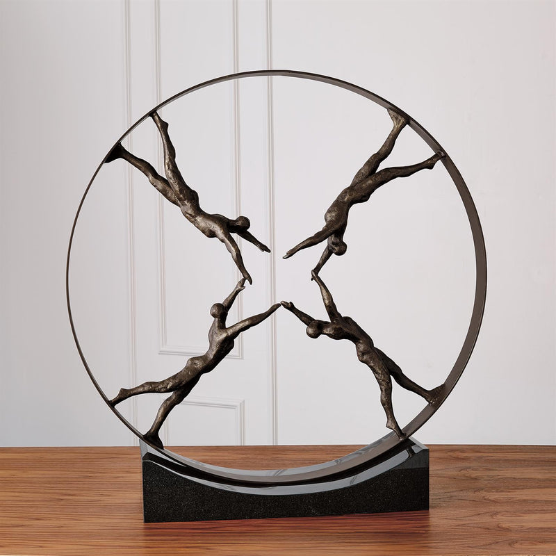 Reaching For Center Acrobat Sculpture 2