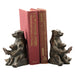 Reading Bear Bookends- Cast Iron by San Pacific International/SPI Home