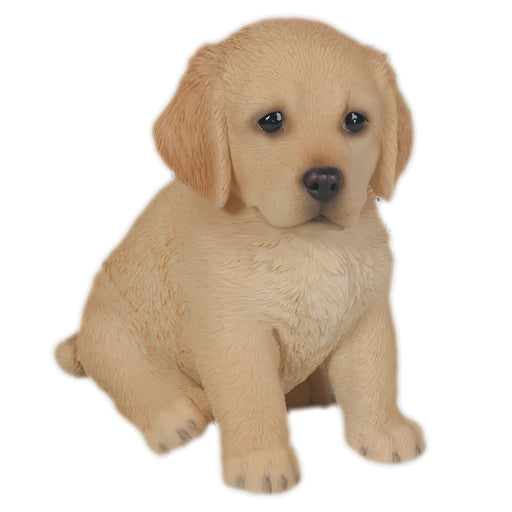 Realistic Golden Retriever Puppy Statue