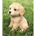 Realistic Labradoodle Puppy Statue- Outdoor- Side View