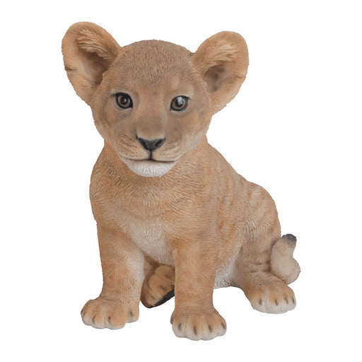 Realistic Lion Cub Statue- 9 inch