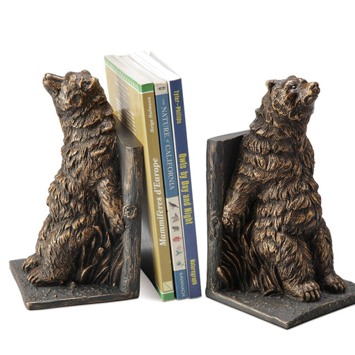 Reclining Bear Bookends Pair by San Pacific International/SPI Home