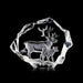 Reindeer with Calf Crystal Sculpture by Mats Jonasson