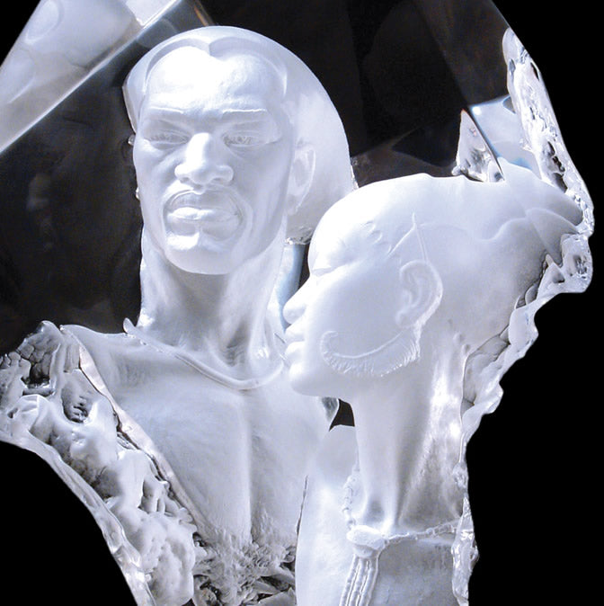 Remembering Romance- African American Couple Sculpture by Thomas Blackshear