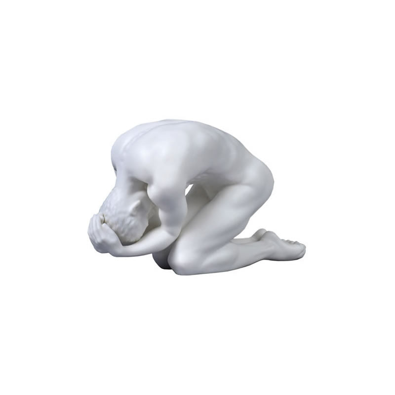 Restoration- Male Nude Statue- 6.25 Inch Matte