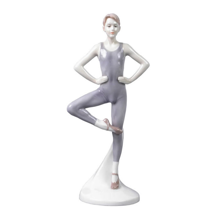 Retire (Passe) Male Ballet Dancer Statue