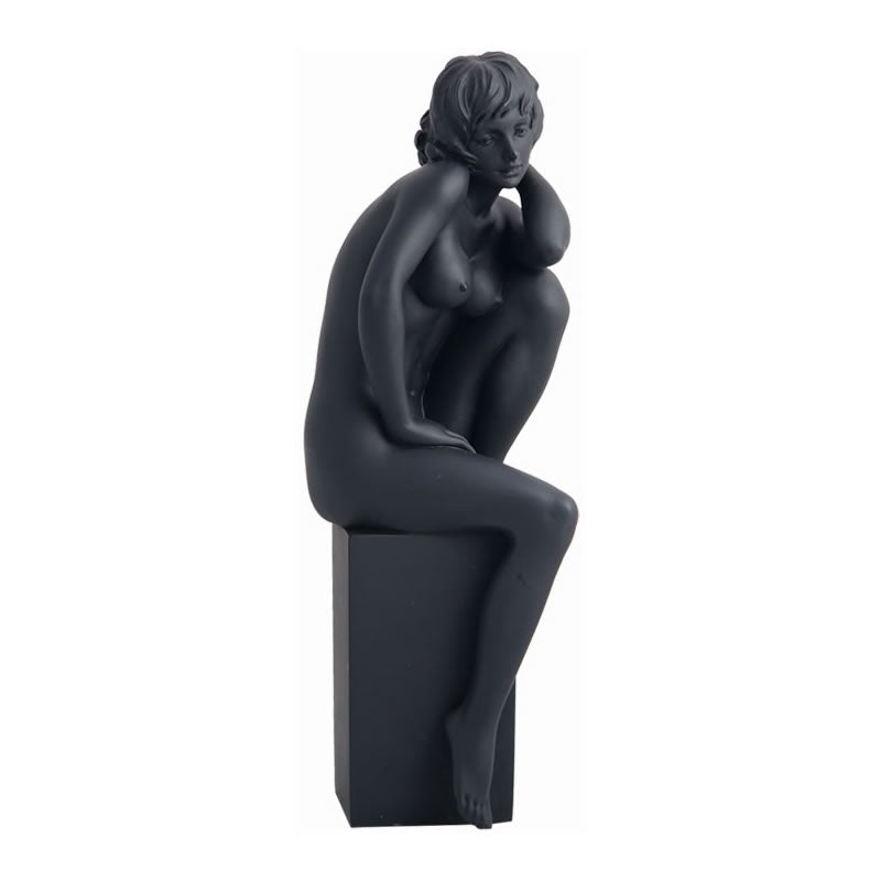 Reverie Nude Female Statue- Black