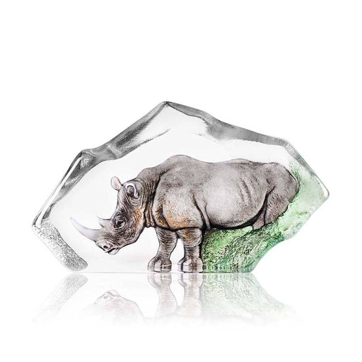 Rhino Crystal Sculpture, Limited Edition by Mats Jonasson